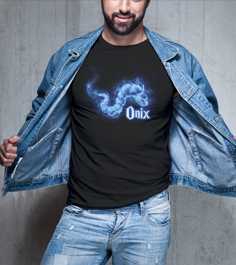 Onix Patronus Pokemon Blue Spirit Magic Creature T-Shirt