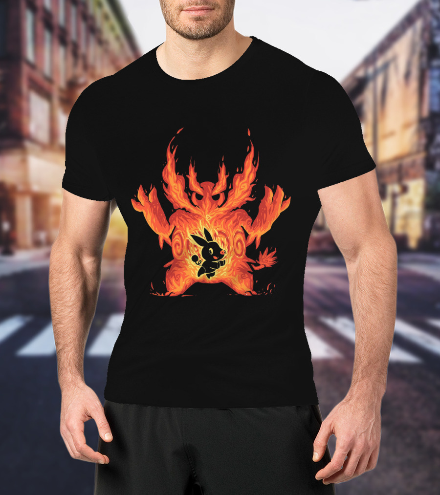 Pokemon Tepig Into Emboar Flame Evolution T-Shirt