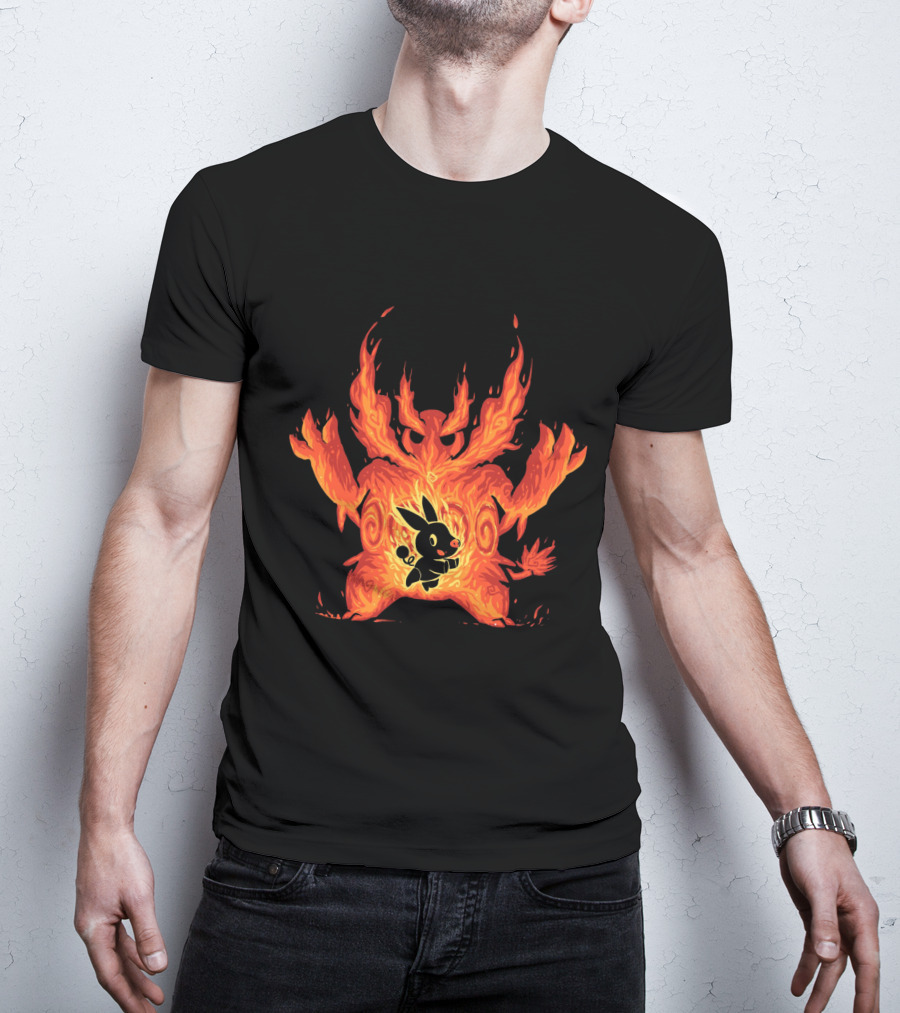 Pokemon Tepig Into Emboar Flame Evolution T-Shirt