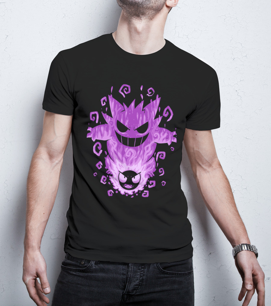 Evolution Pokemon Gengar Gastly T-Shirt