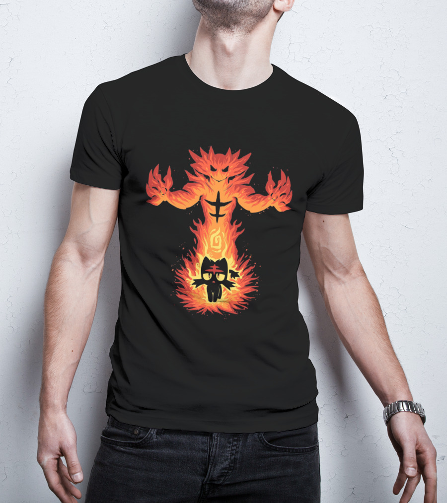 Litten To Incineroar Evolution Fire Pokemon T-Shirt