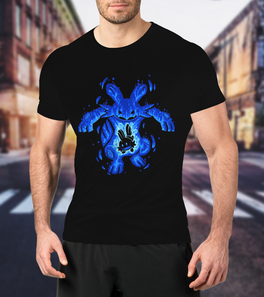 Evolution Pokémon Mudkip Marshtomp Swampert Water-Theme T-Shirt