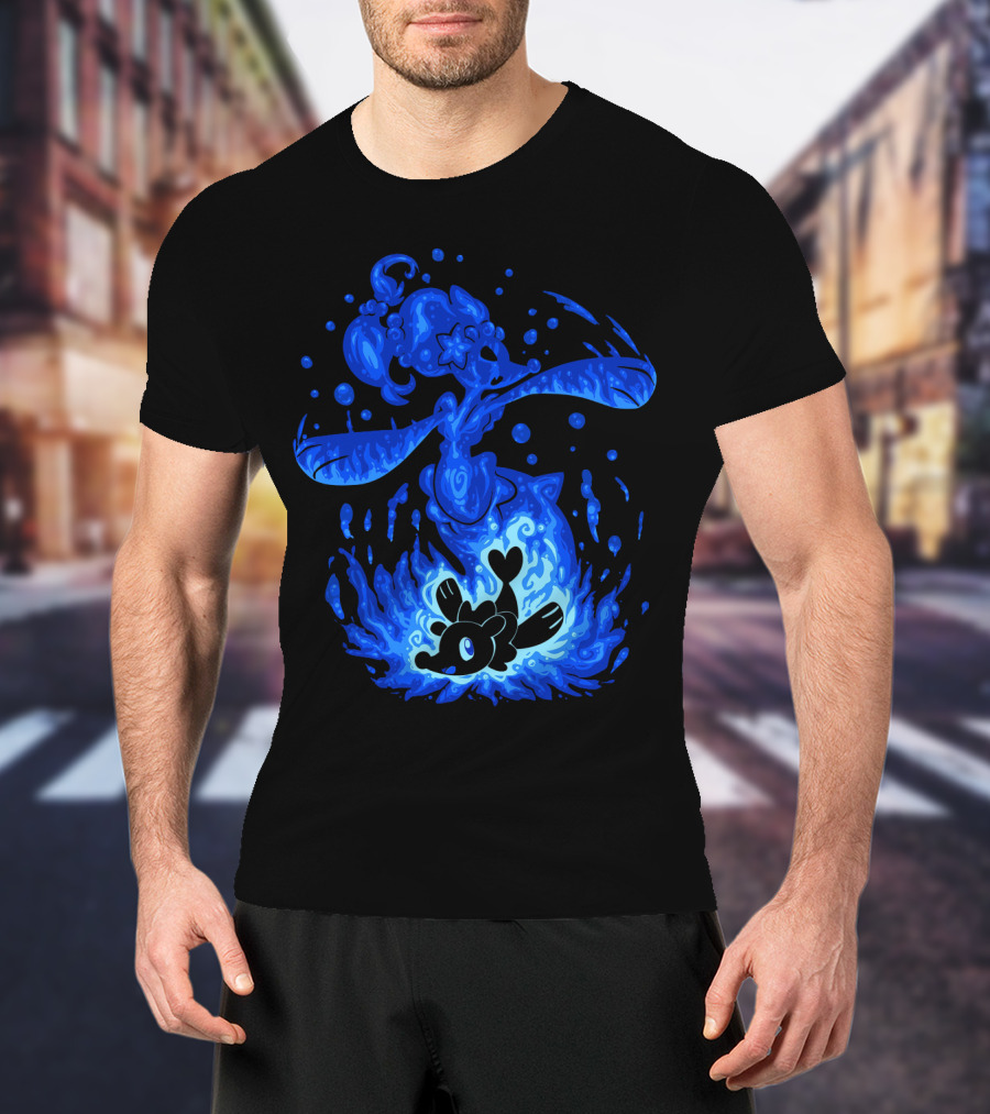 Evolution Pokemon Primarina Alolan Water-Type Transformation T-Shirt