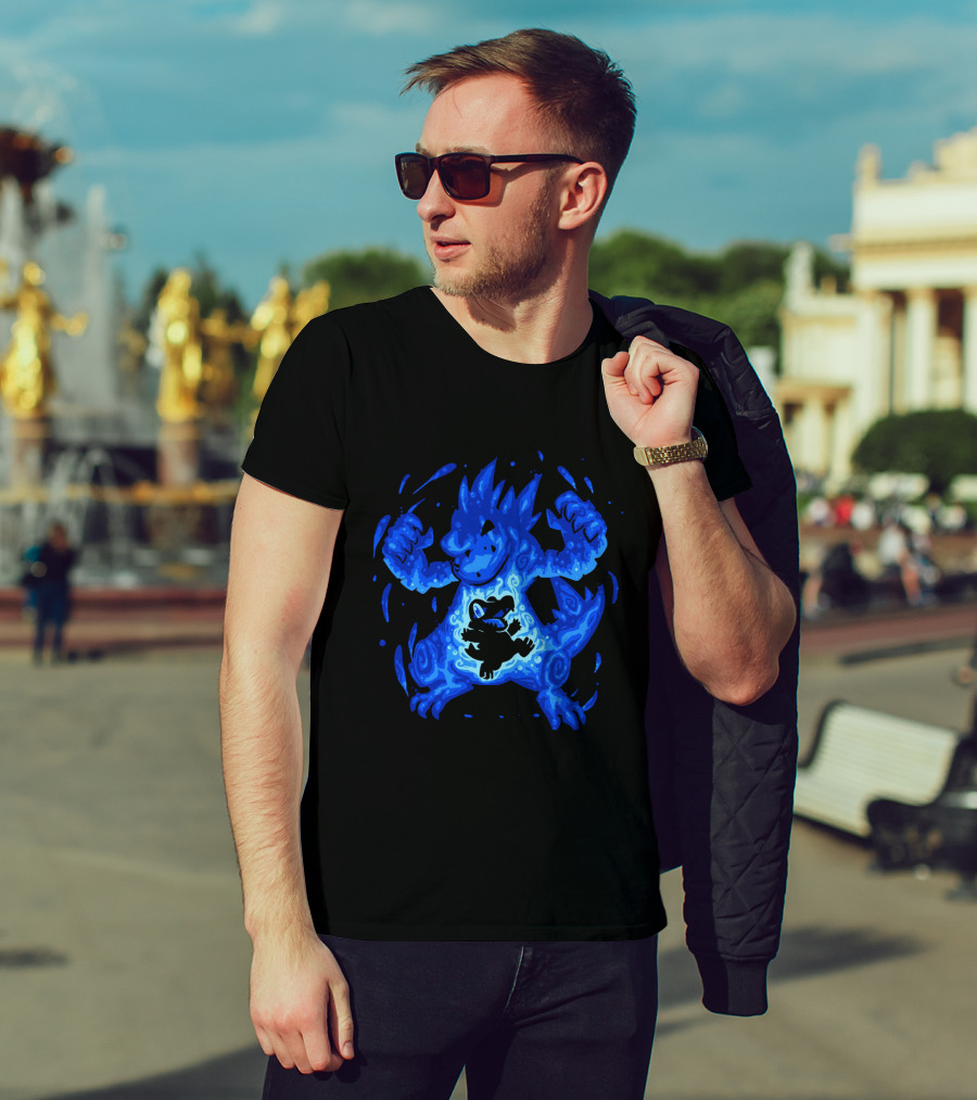 Evolution Pokemon Totodile Feraligatr Transformation T-Shirt