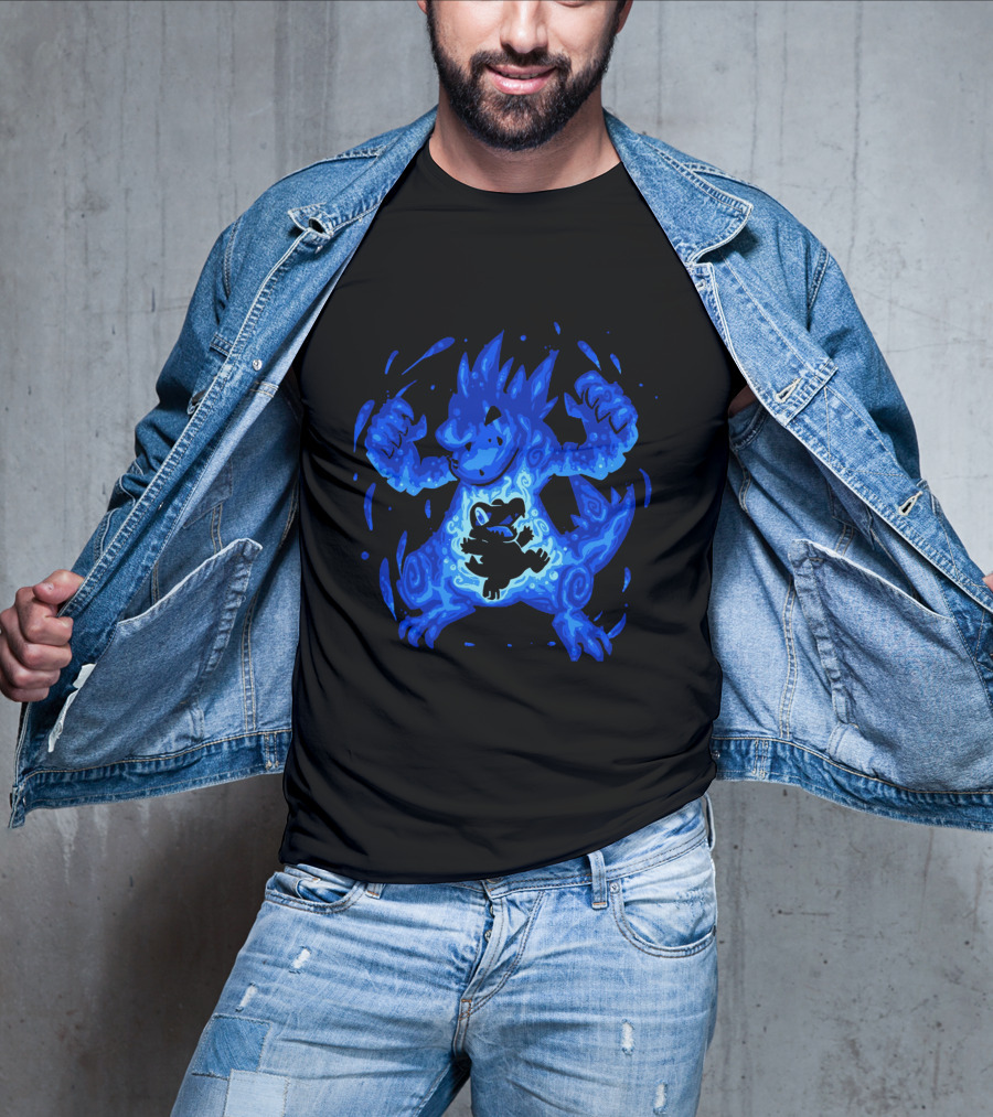 Evolution Pokemon Totodile Feraligatr Transformation T-Shirt