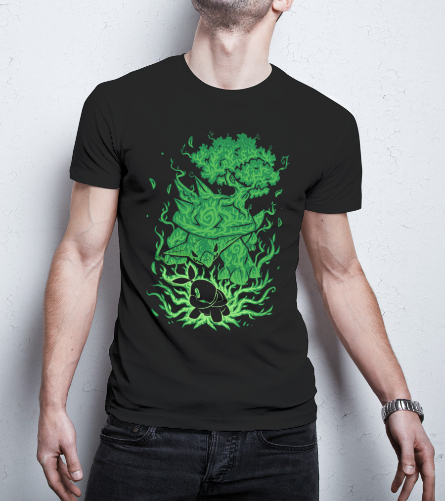Evolution Pokemon Turtwig Grotle Torterra T-Shirt