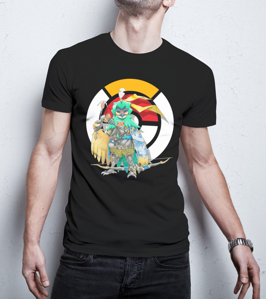 Pokemon X Overwatch Decidueye Hanzo Crossover T-Shirt