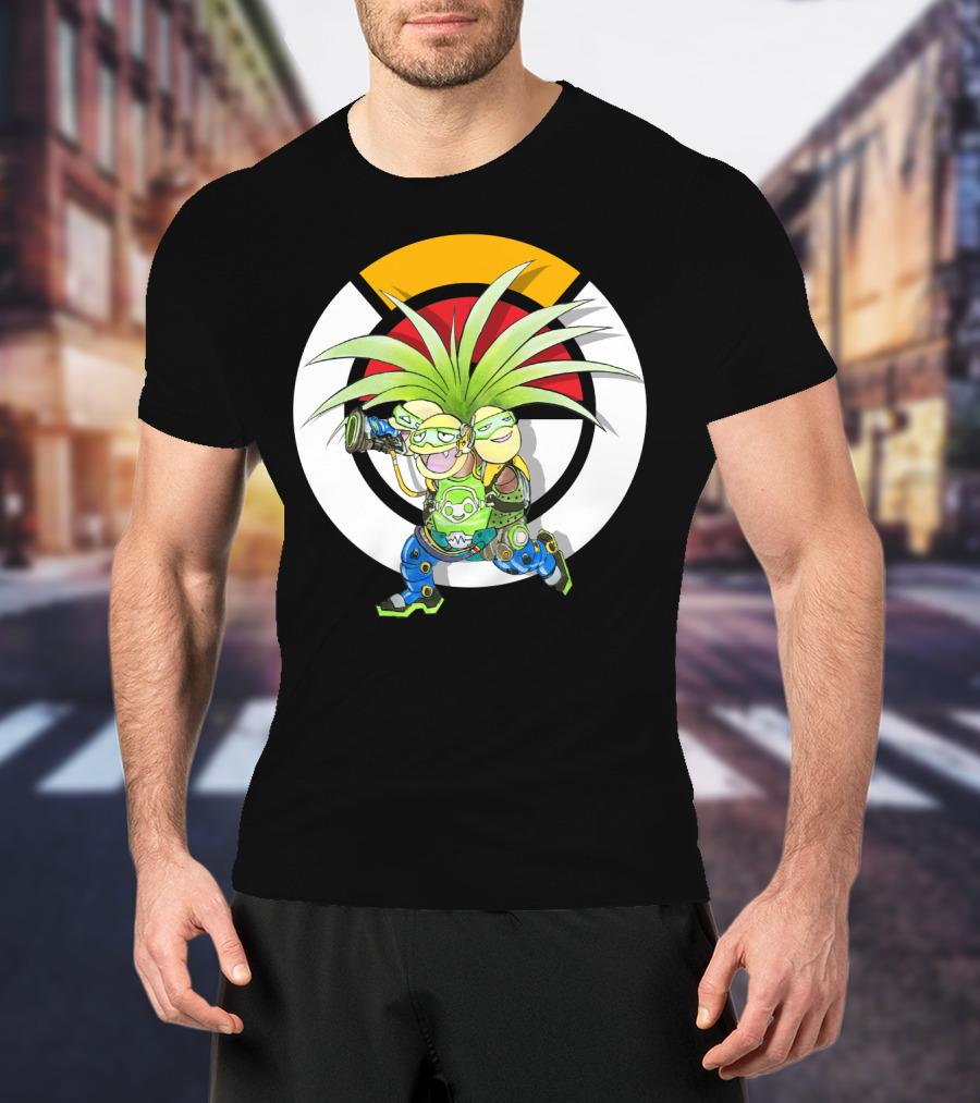 Pokemon X Overwatch Exeggutor Lucio Mashup T-Shirt