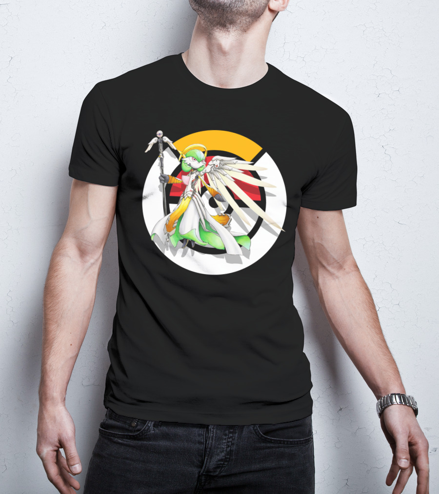 Pokemon Overwatch Gardevoir Mercy Crossover T-Shirt