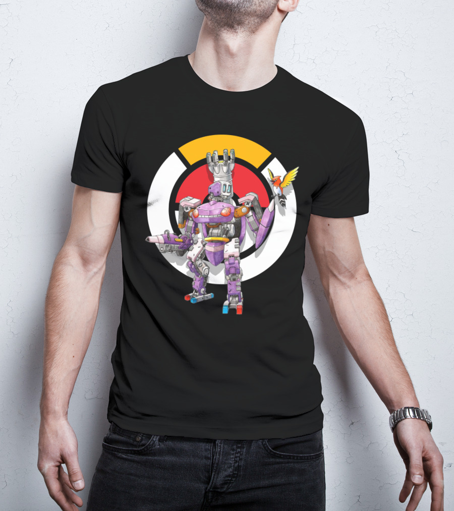 Pokemon X Over Genesect X Bastion Mech Crossover T-Shirt