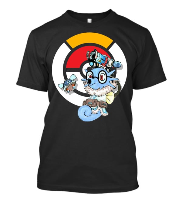 POKEMON X HORSEA MAY Crossover With Hat Glasses Backpack And Poké Ball T-Shirt