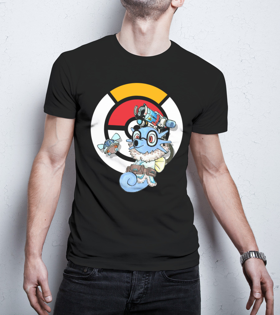 POKEMON X HORSEA MAY Crossover With Hat Glasses Backpack And Poké Ball T-Shirt