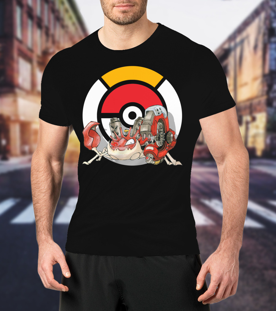 Pokemon X Overwatch Kingler X Torbjorn Mashup T-Shirt
