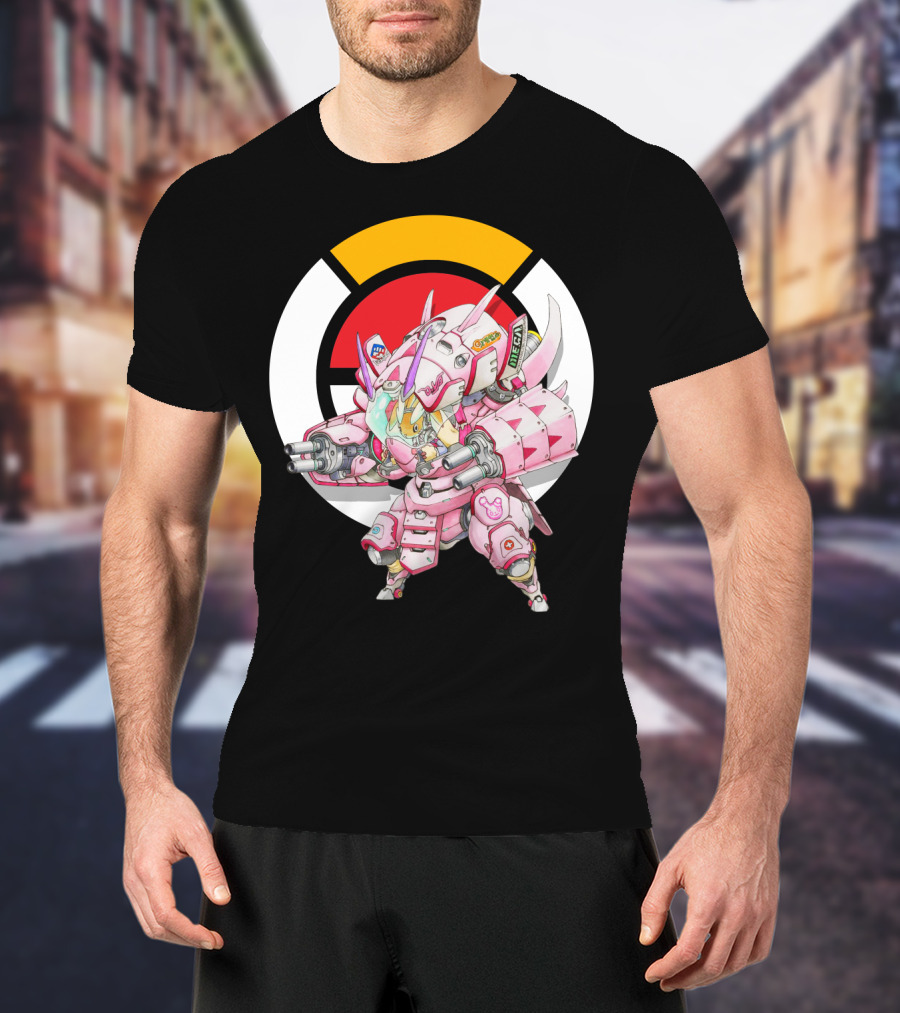 Pokemon X Overwatch Lopunny X Golisopod Mech Fusion T-Shirt