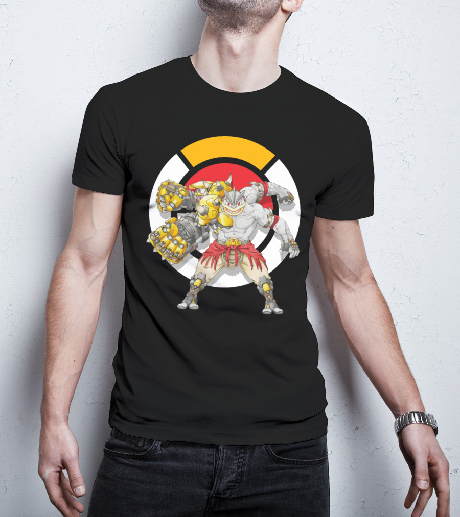 Pokemon X Overwatch Mashup Machamp X Doomfist T-Shirt