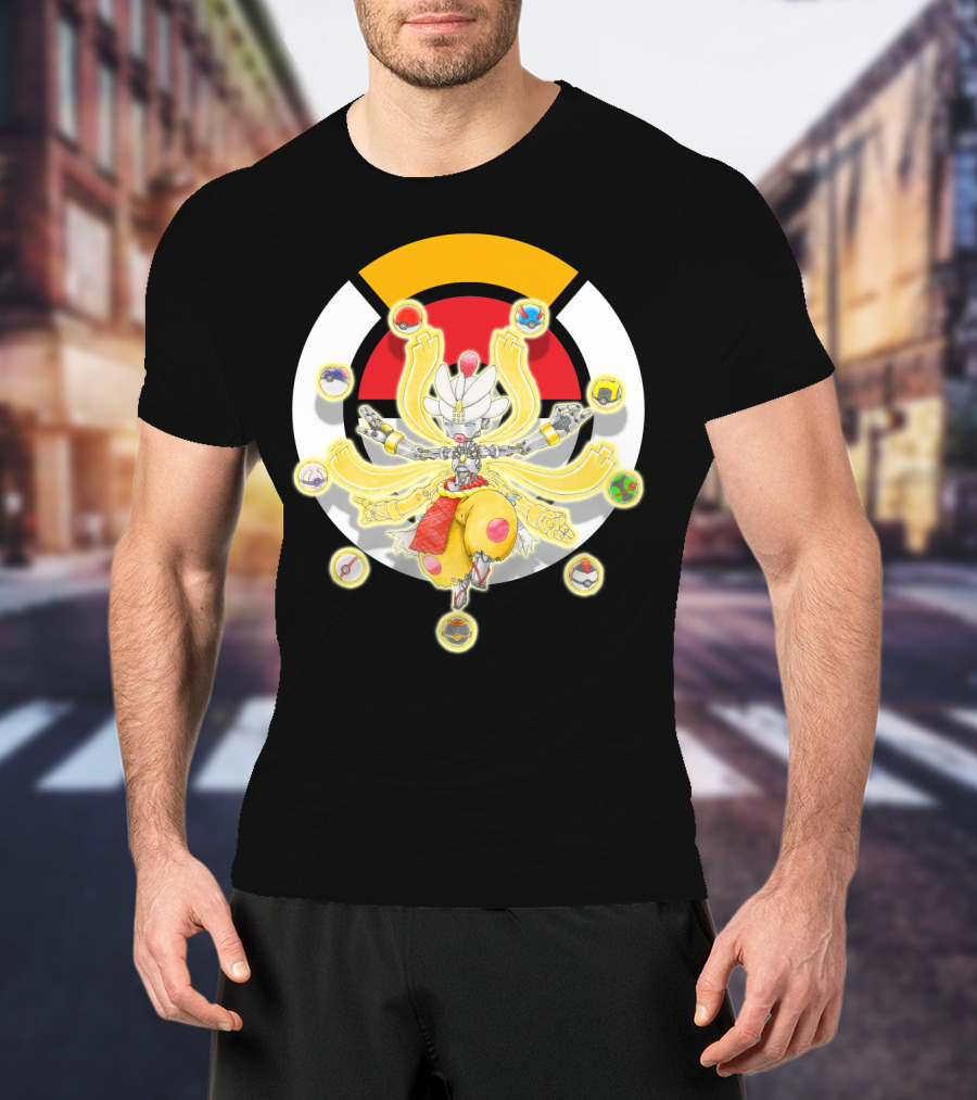 Pokemon X Overwatch Mega Medicham Zenyatta Crossover T-Shirt