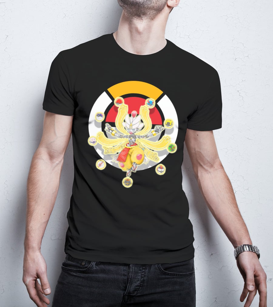 Pokemon X Overwatch Mega Medicham Zenyatta Crossover T-Shirt