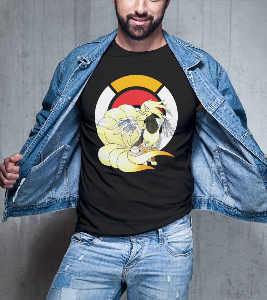 POKEMON X NINETAILS X MERCY Overwatch Crossover T-Shirt