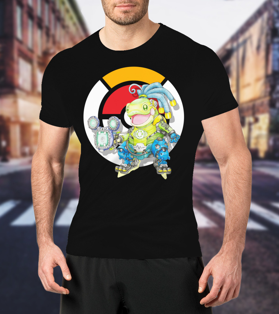 Pokemon X Overwatch Politoed Lucio Mashup T-Shirt