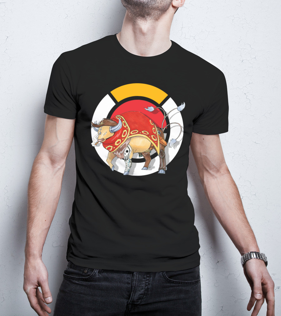 Pokemon X Overwatch Tauros X Mccree Crossover T-Shirt