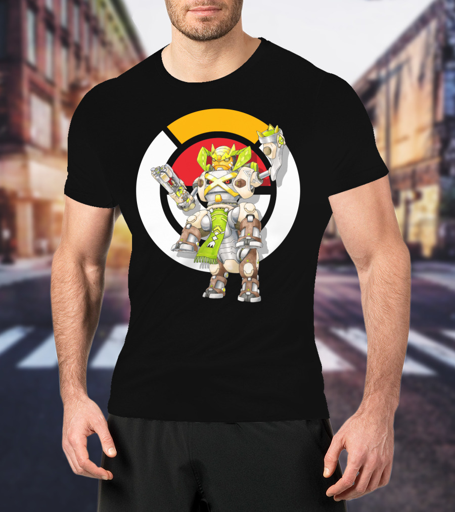 Pokemon X Over Terrakion Metagross Orisa Mecha Crossover T-Shirt