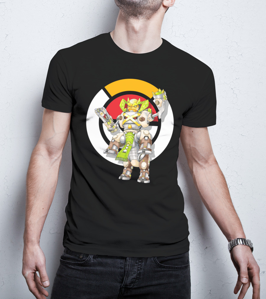 Pokemon X Over Terrakion Metagross Orisa Mecha Crossover T-Shirt