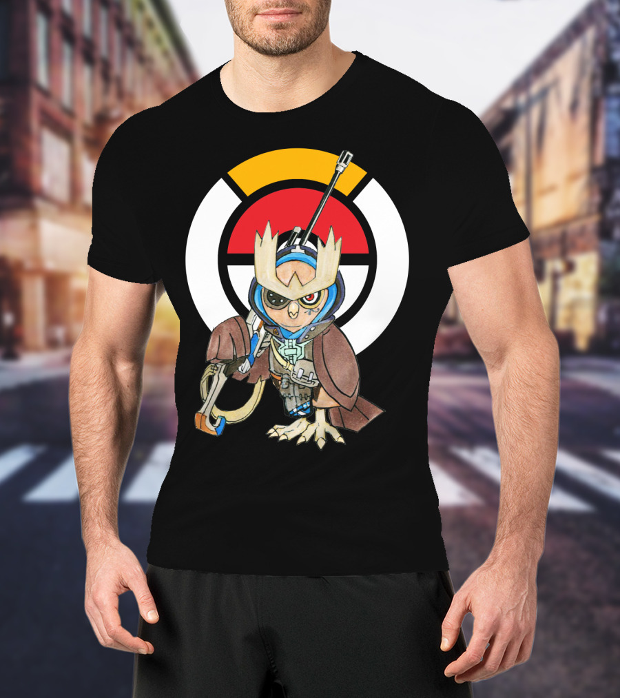 POKEMON X OVERWATCH 36 NOCTOWL X ANA T-Shirt