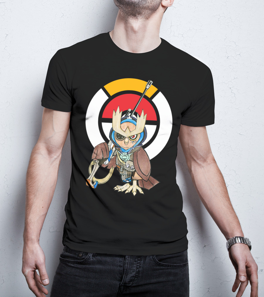 POKEMON X OVERWATCH 36 NOCTOWL X ANA T-Shirt