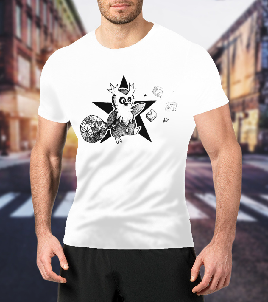 Geometric Delibird Star And Shapes Pokémon T-Shirt