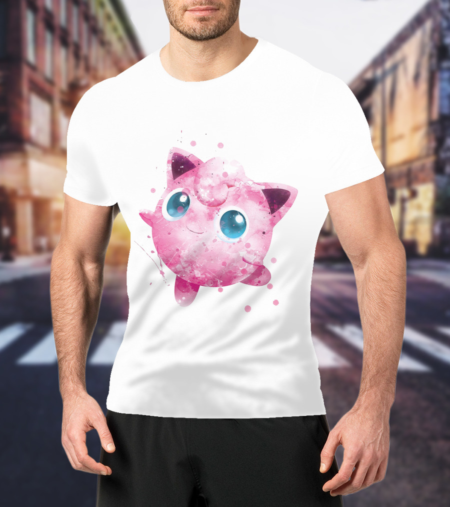 Watercolor Jigglypuff Pokemon Poke T-Shirt