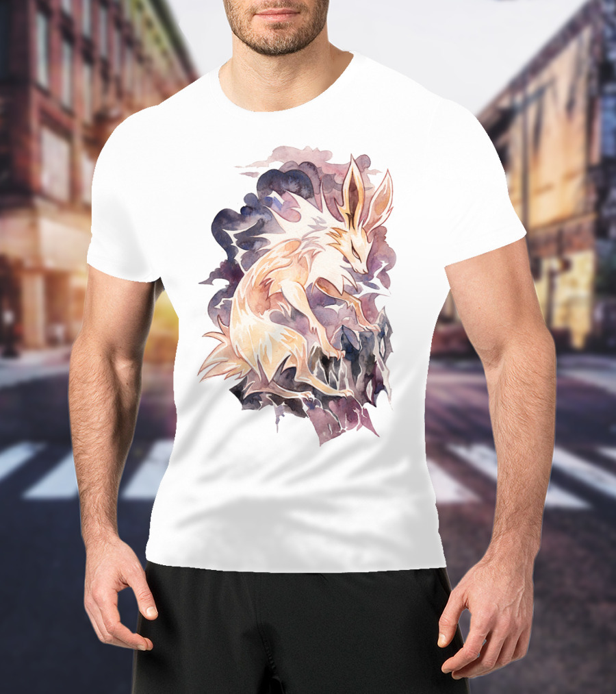 Watercolor Pokemon Jolteon Artistic T-Shirt