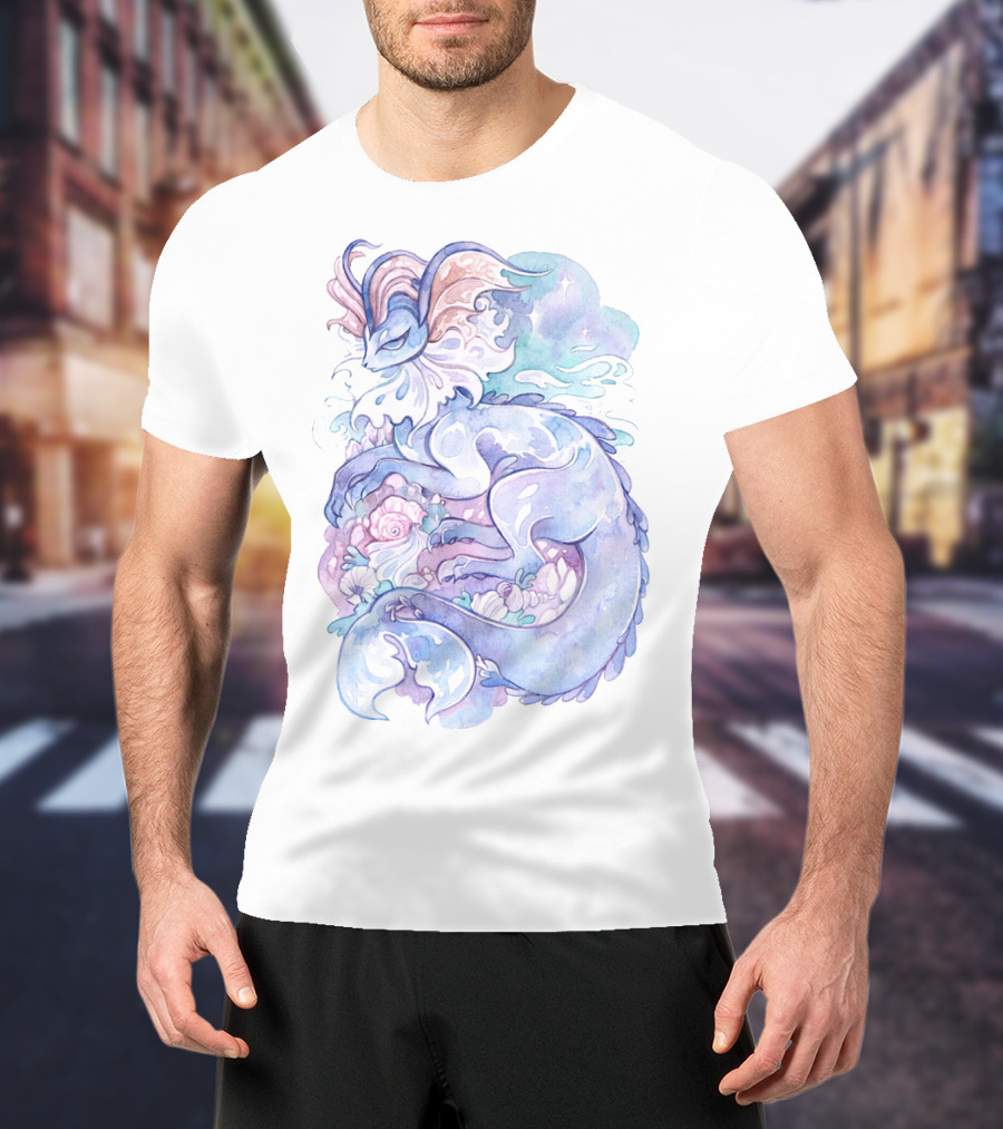 Watercolor Pokemon Vaporeon Pastel Dreamy T-Shirt