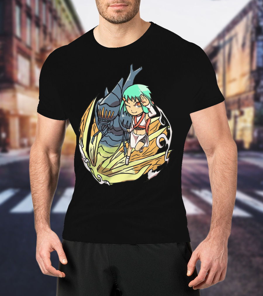 Princess Nausicaä Chibi And Ohmu Companion T-Shirt