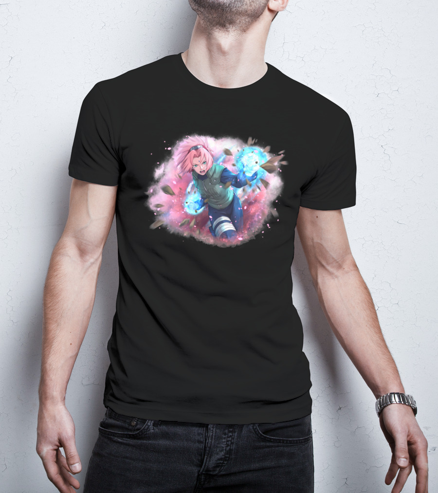 Haruno Sakura Ninja Magic Power Burst T-Shirt