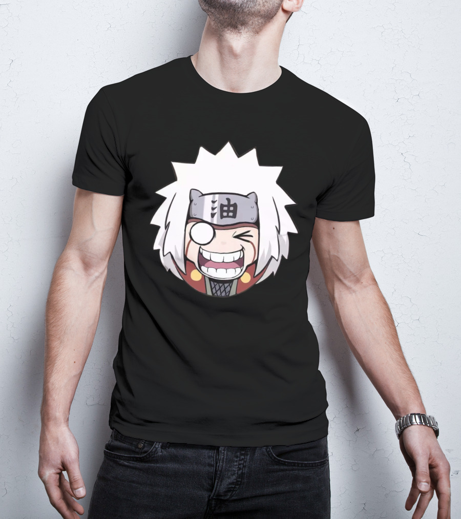 Jiraiya Chibi Cute Anime Character Face T-Shirt