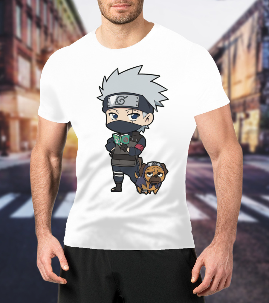 Kakashi Dog Chibi Ninja Fan T-Shirt