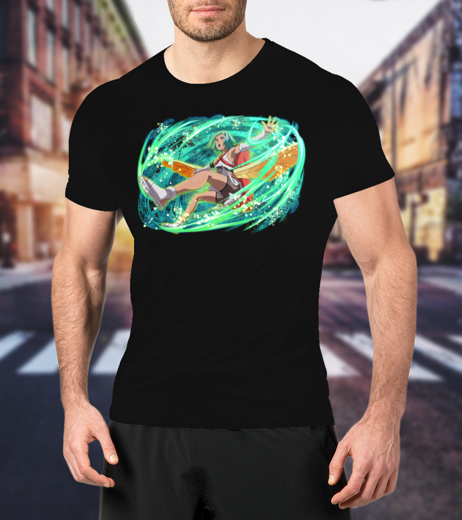Fu Dynamically Captivating Anime Action Energy Burst T-Shirt