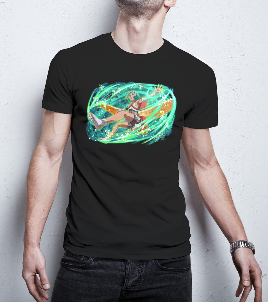 Fu Dynamically Captivating Anime Action Energy Burst T-Shirt