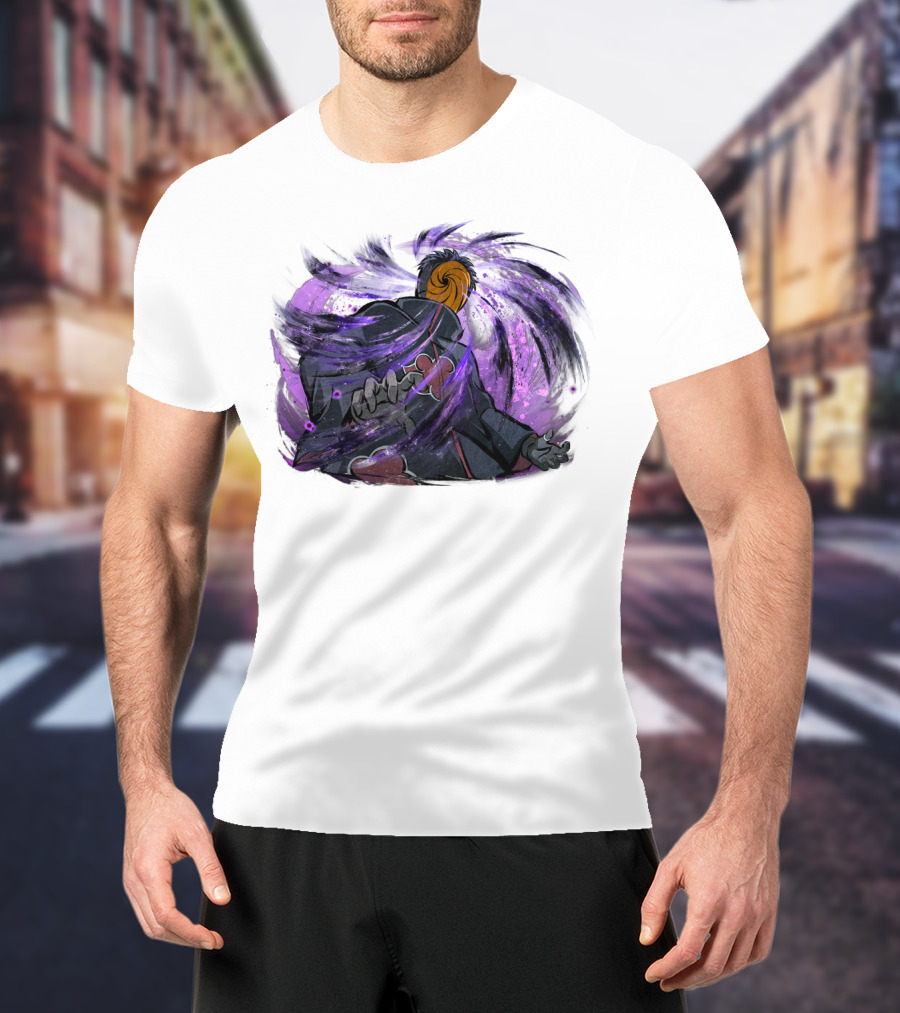 Obito Uchiha Purple Swirl Anime Character T-Shirt