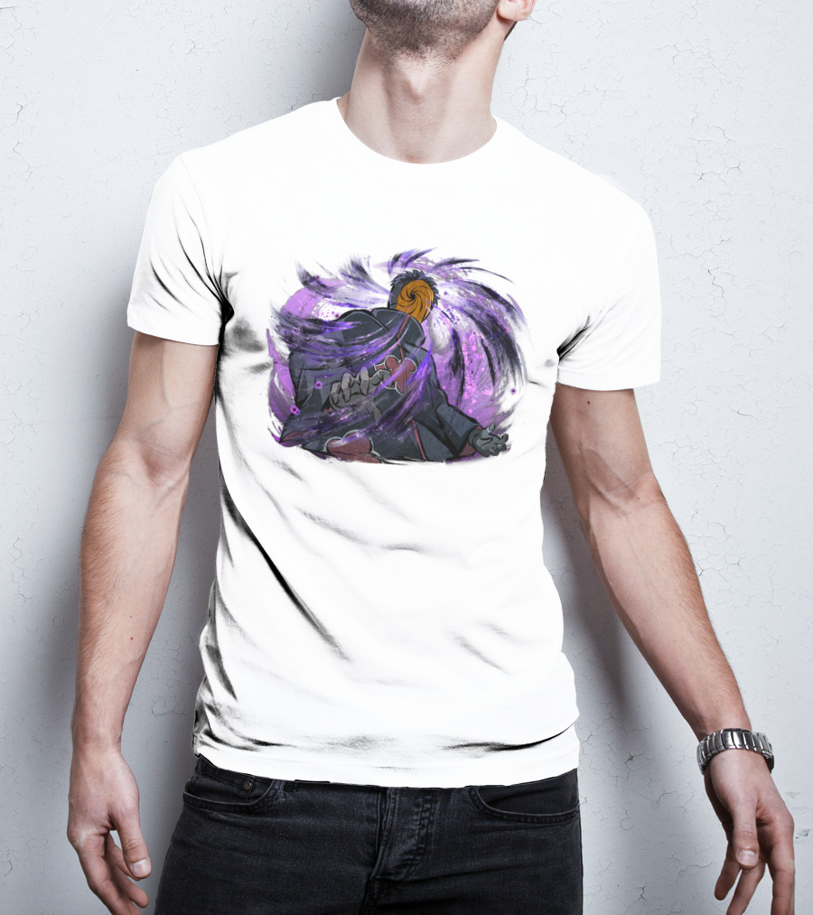 Obito Uchiha Purple Swirl Anime Character T-Shirt