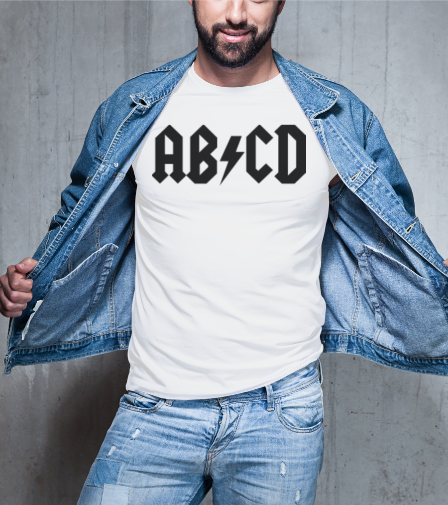 ABCD Lightning Bolt Back To School Alphabet T-Shirt