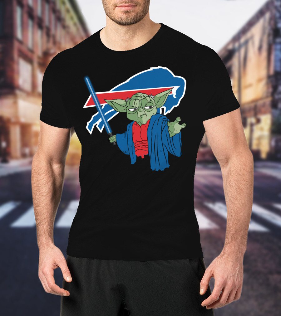 Buffalo Bills Yoda Jedi Fan Crossover T-Shirt