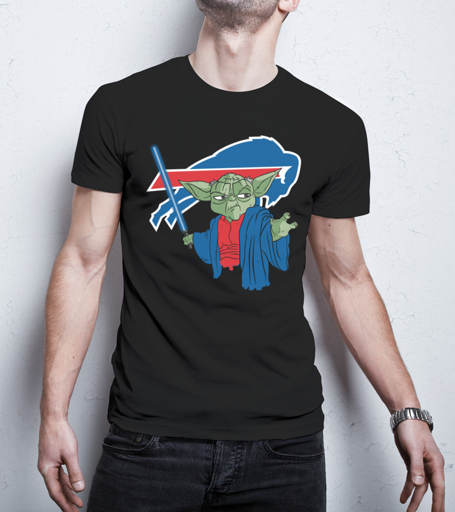 Buffalo Bills Yoda Jedi Fan Crossover T-Shirt