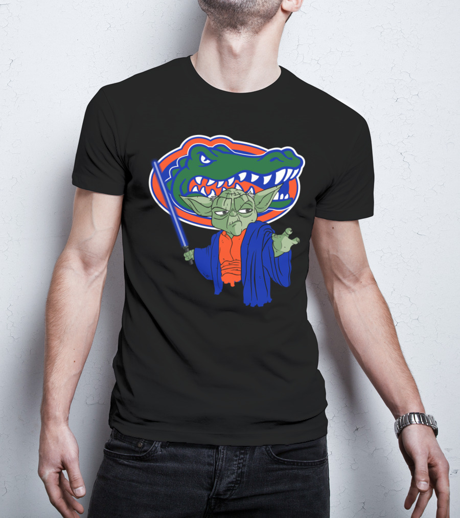 Gators Yoda Lightsaber Florida Alligator Icon Mashup T-Shirt