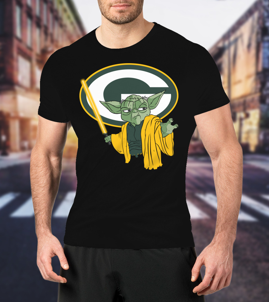 Packers Yoda Green Bay Football Star Wars Mashup T-Shirt