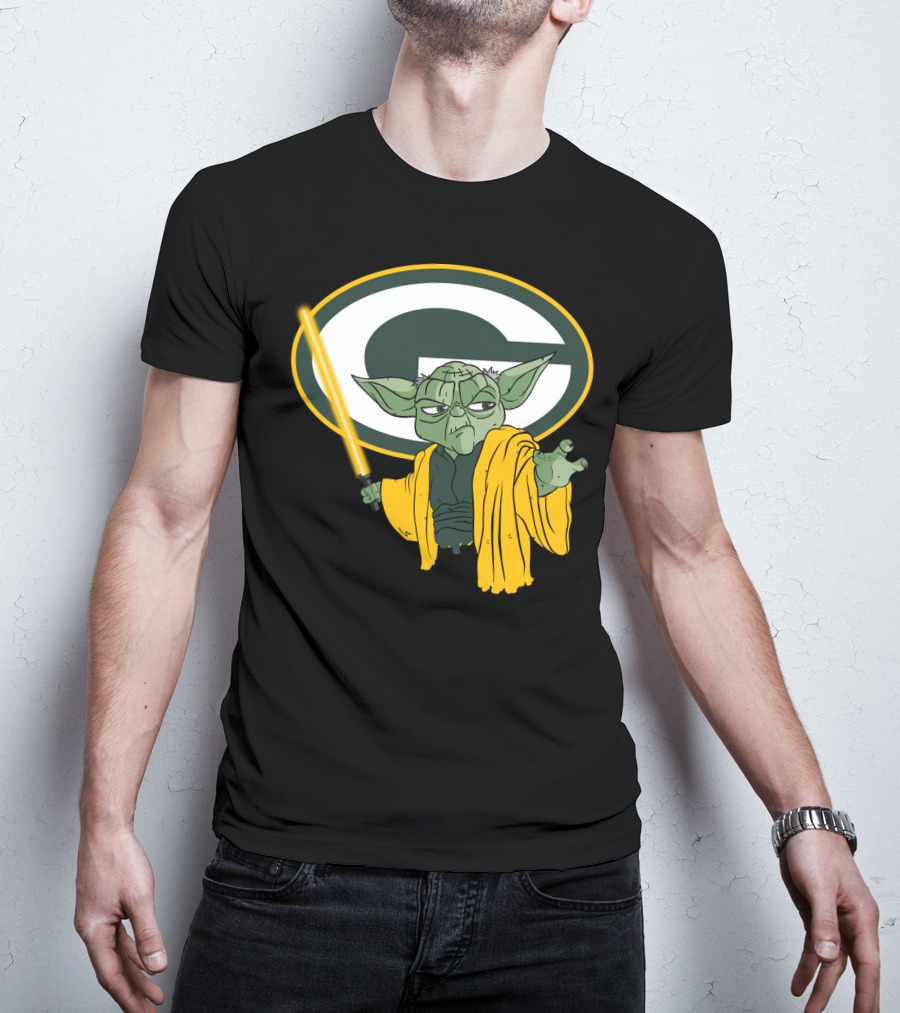 Packers Yoda Green Bay Football Star Wars Mashup T-Shirt