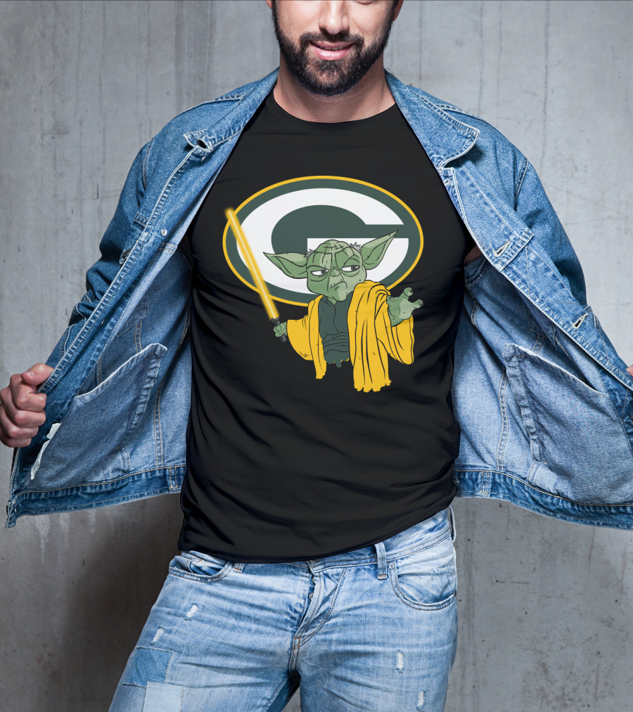 Packers Yoda Green Bay Football Star Wars Mashup T-Shirt