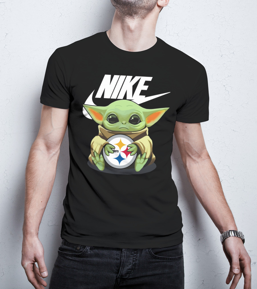 Nike Baby Yoda Steelers T-Shirt