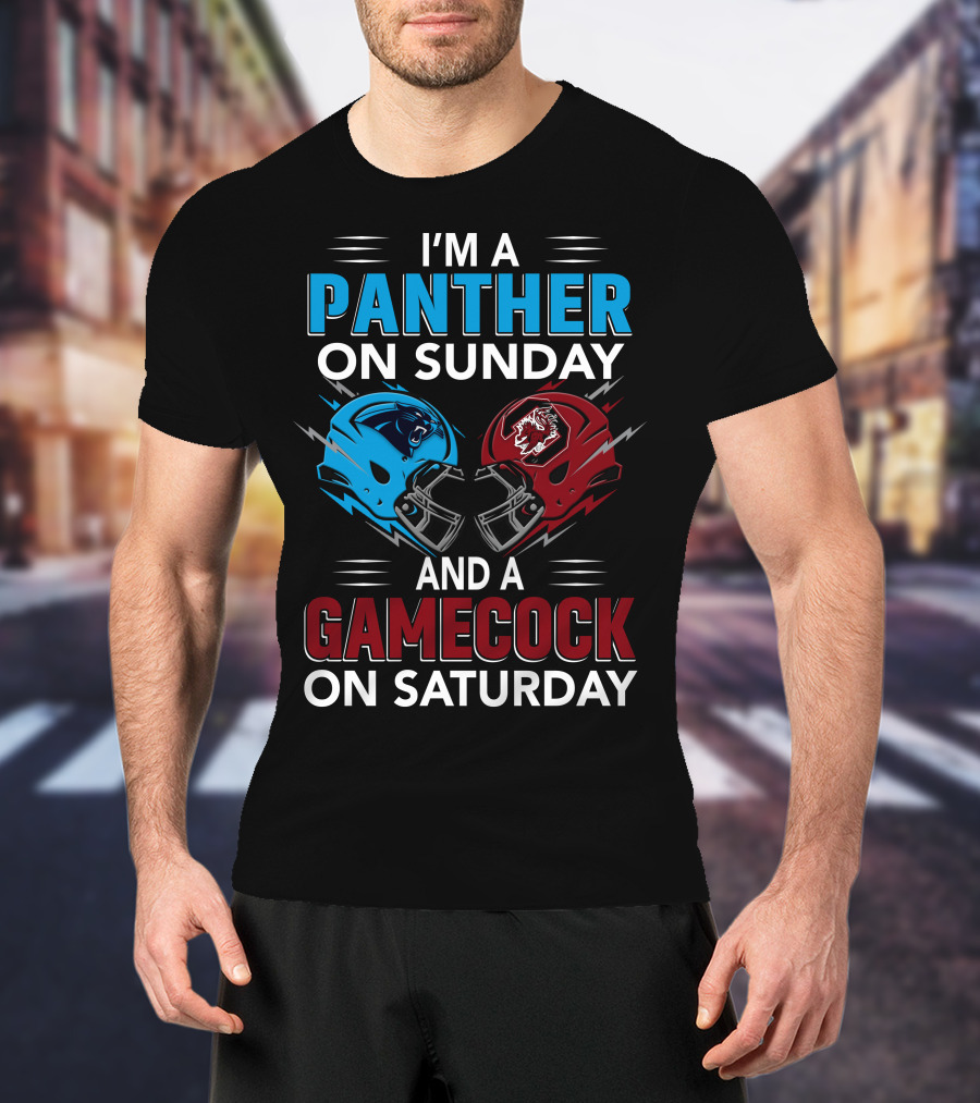 I'm A Panther On Sunday And A Gamecock On Saturday T-Shirt
