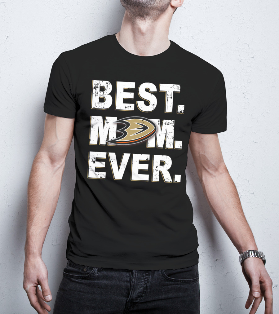 BEST MOM EVER Anaheim Ducks Hockey T-Shirt